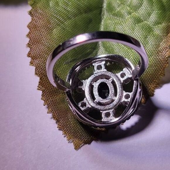 Elite New .925 Sterling Silver Sapphire & AAA Grade Australian CZ Ring Size 8 - Picture 5 of 11